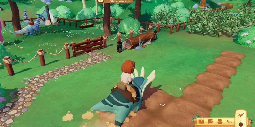 paleo pines dinosaur farming styracosaurus