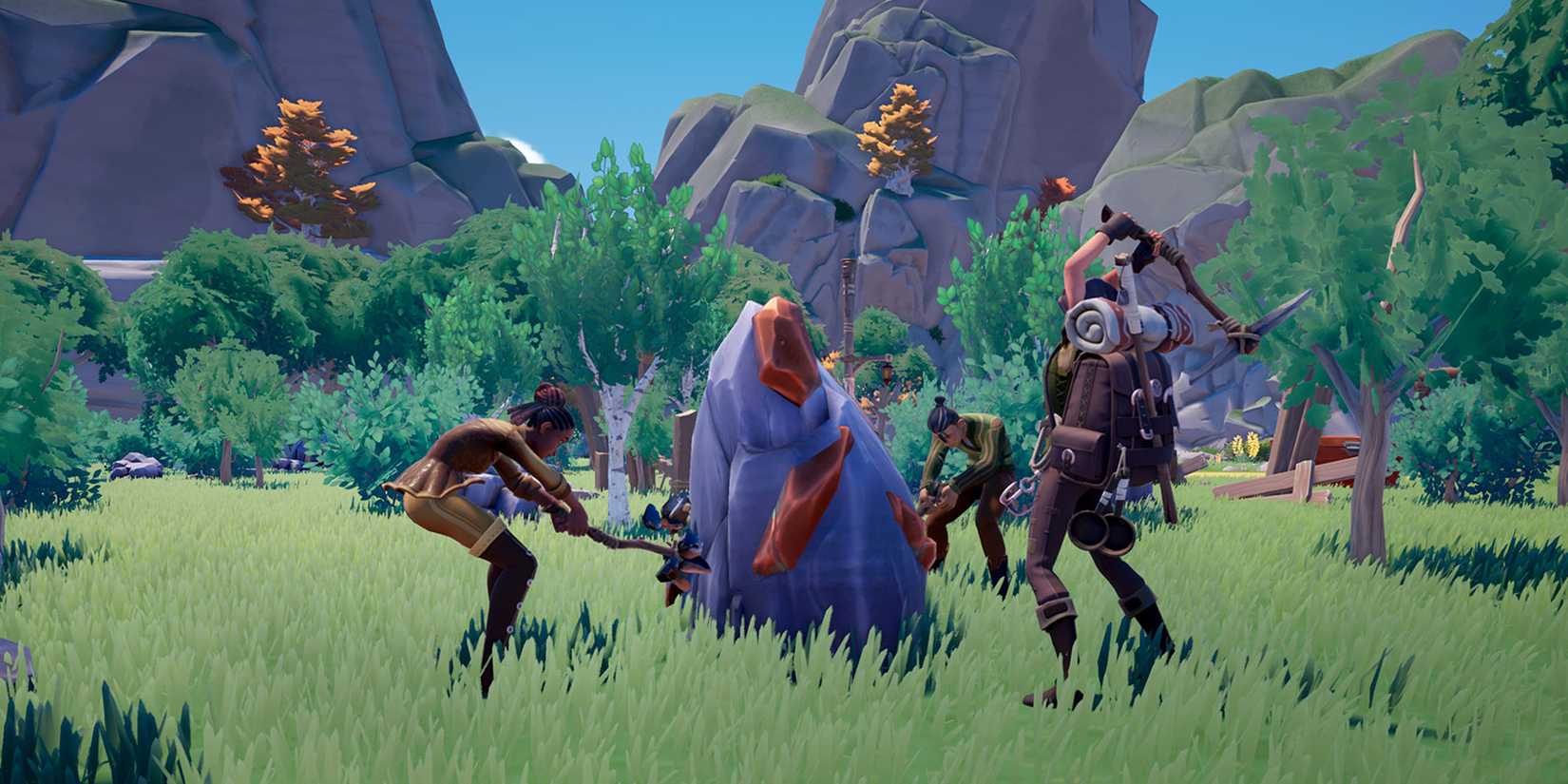 Mining with other players in Palia