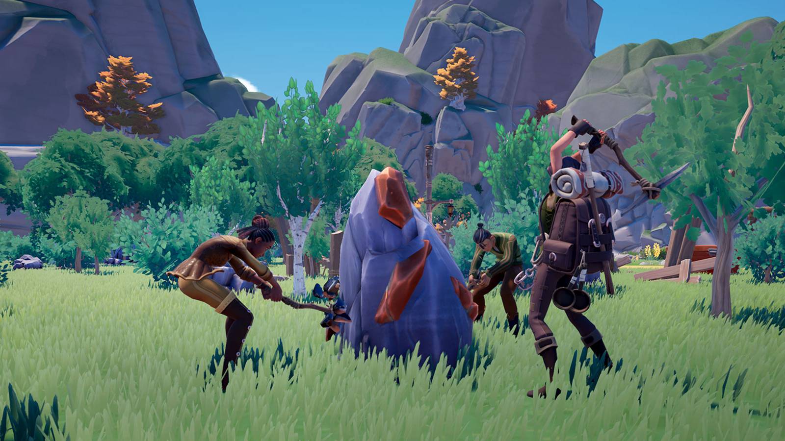 Mining with other players in Palia