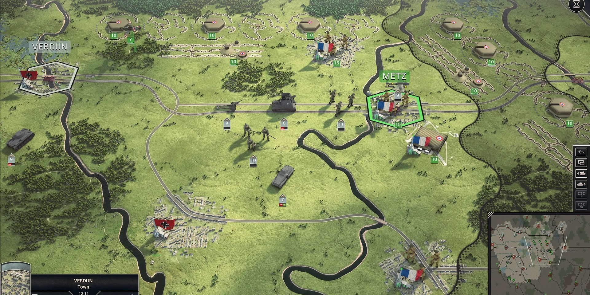 gameplay screenshot from panzer corps 2