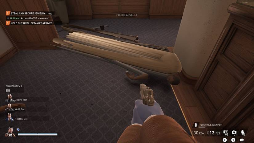 payday 3 glitched security guard