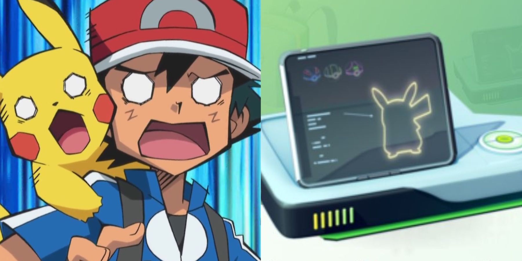 pokemon go storage with shocked ash and pikachu