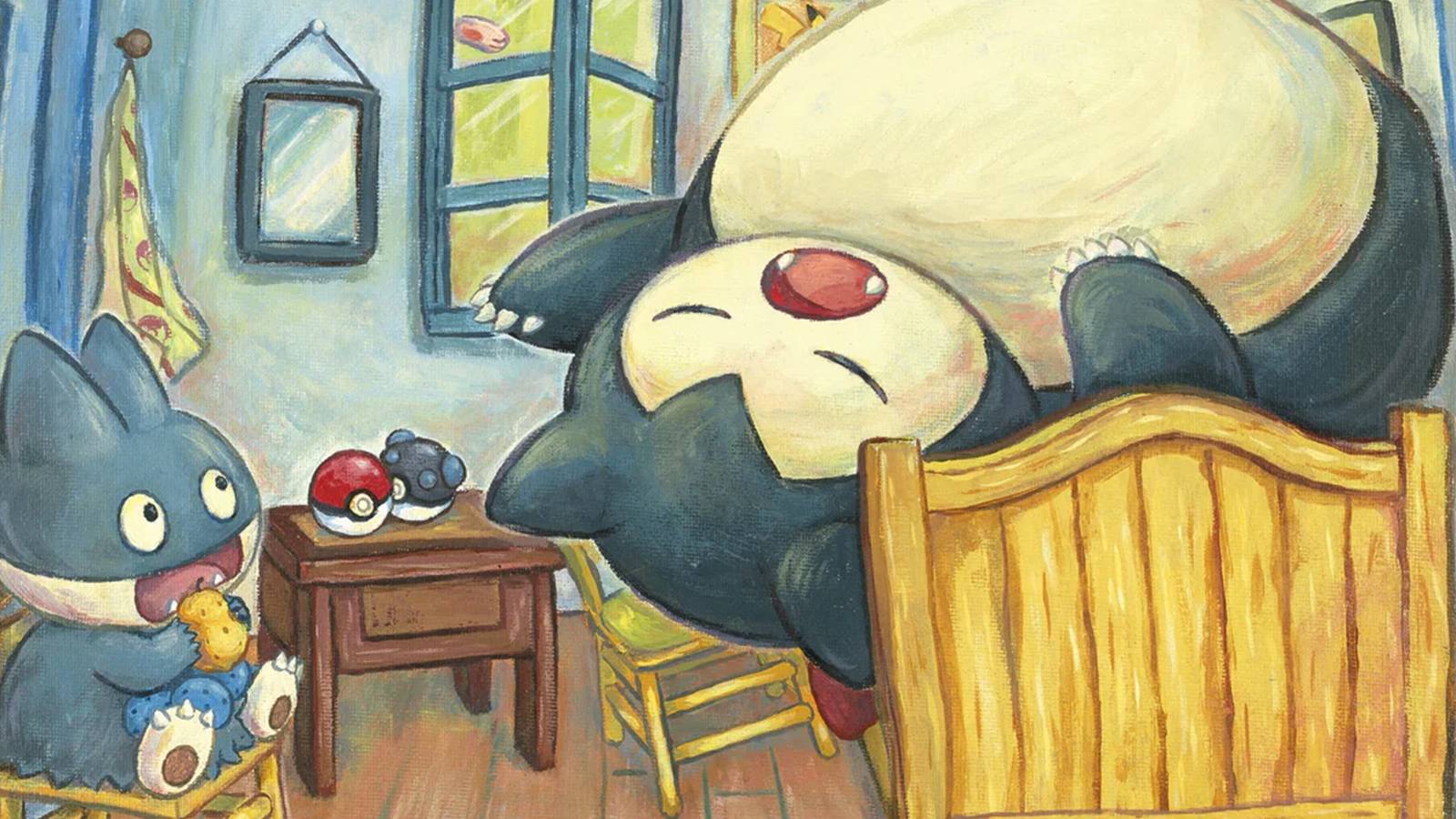 pokemon tcg van gogh museum snorlax munchlax painting