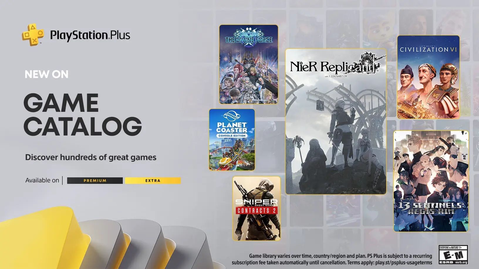 ps plus extra and premium games september 2023