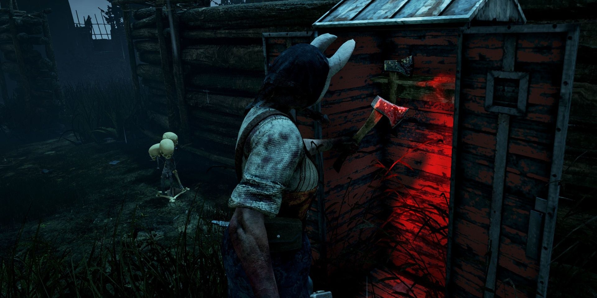 huntress checking locker totem