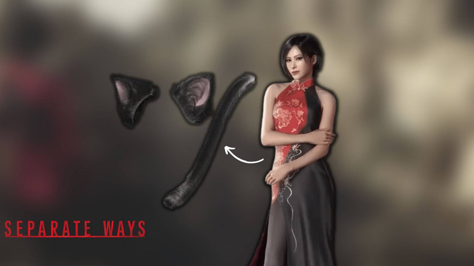 image showing the cat set in the resident evil 4 remake separate ways dlc.