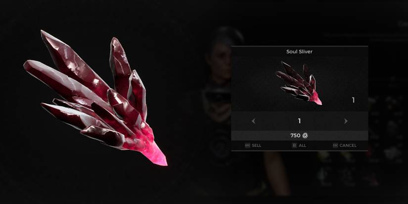 Remnant 2 - Soul Sliver Inspect Next To Image Selling It To McCabe