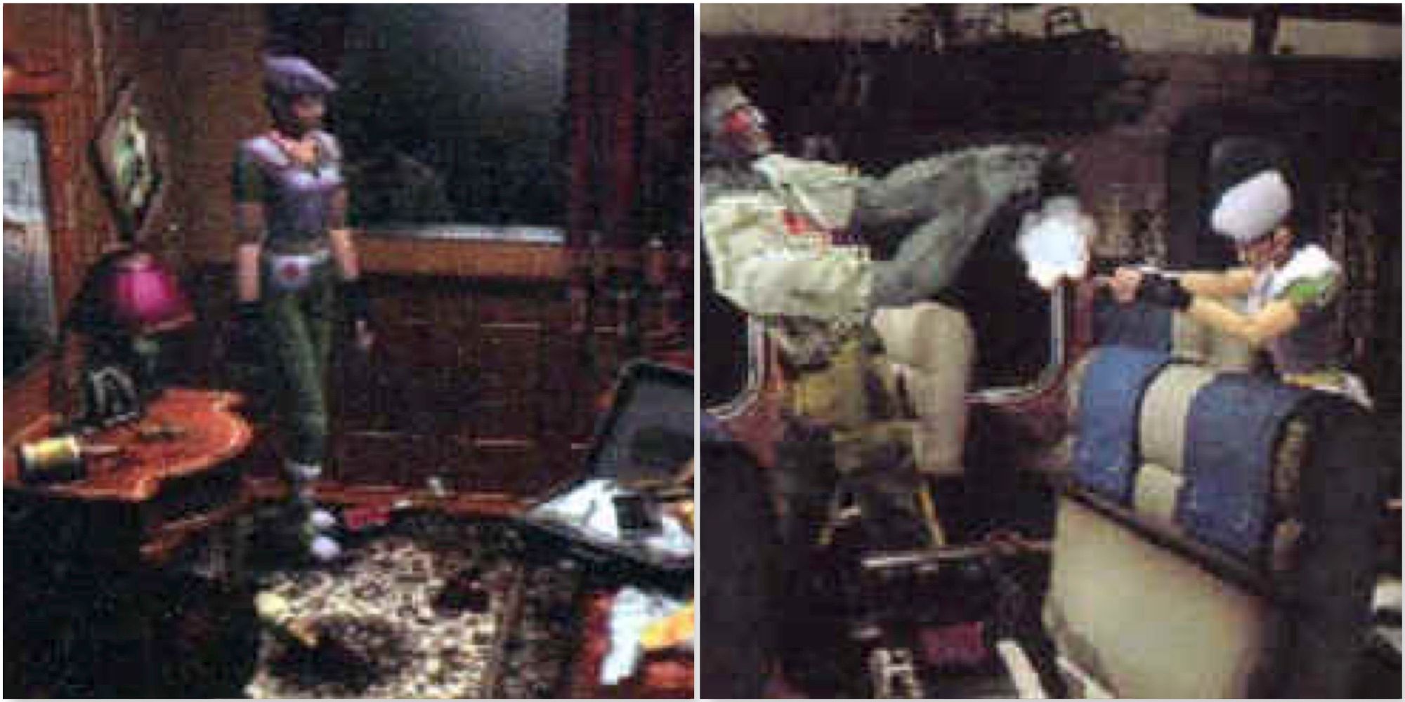 Resident Evil 0 prototype images from the N64 version