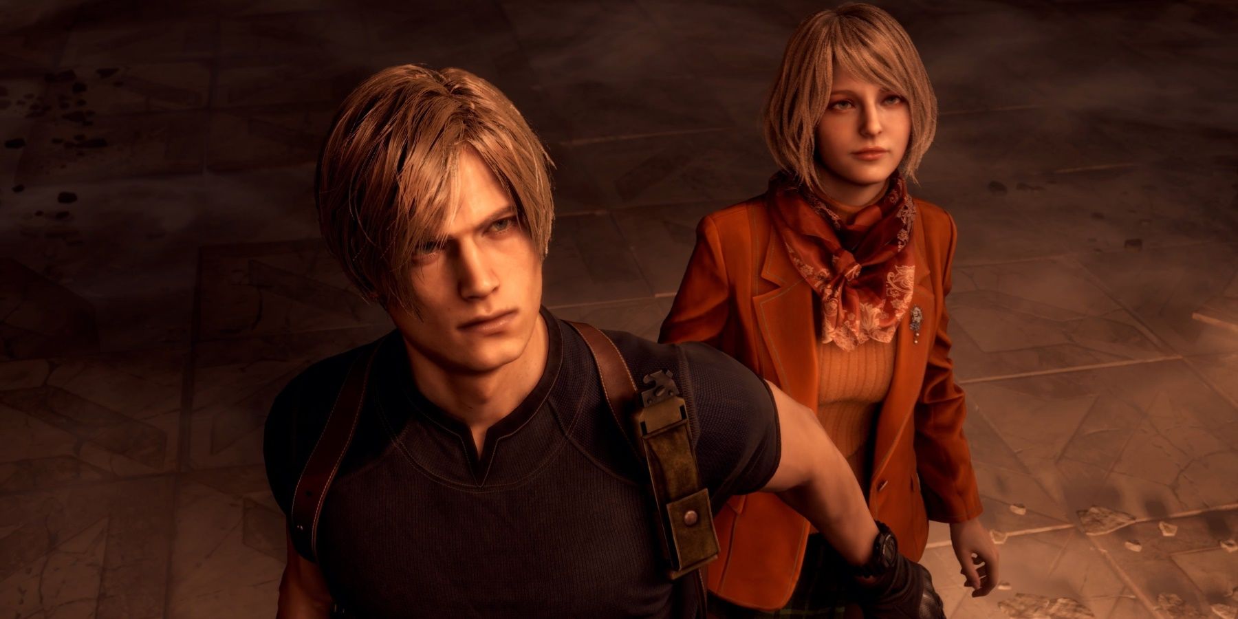 Leon and Ashley Resident Evil 4 remake