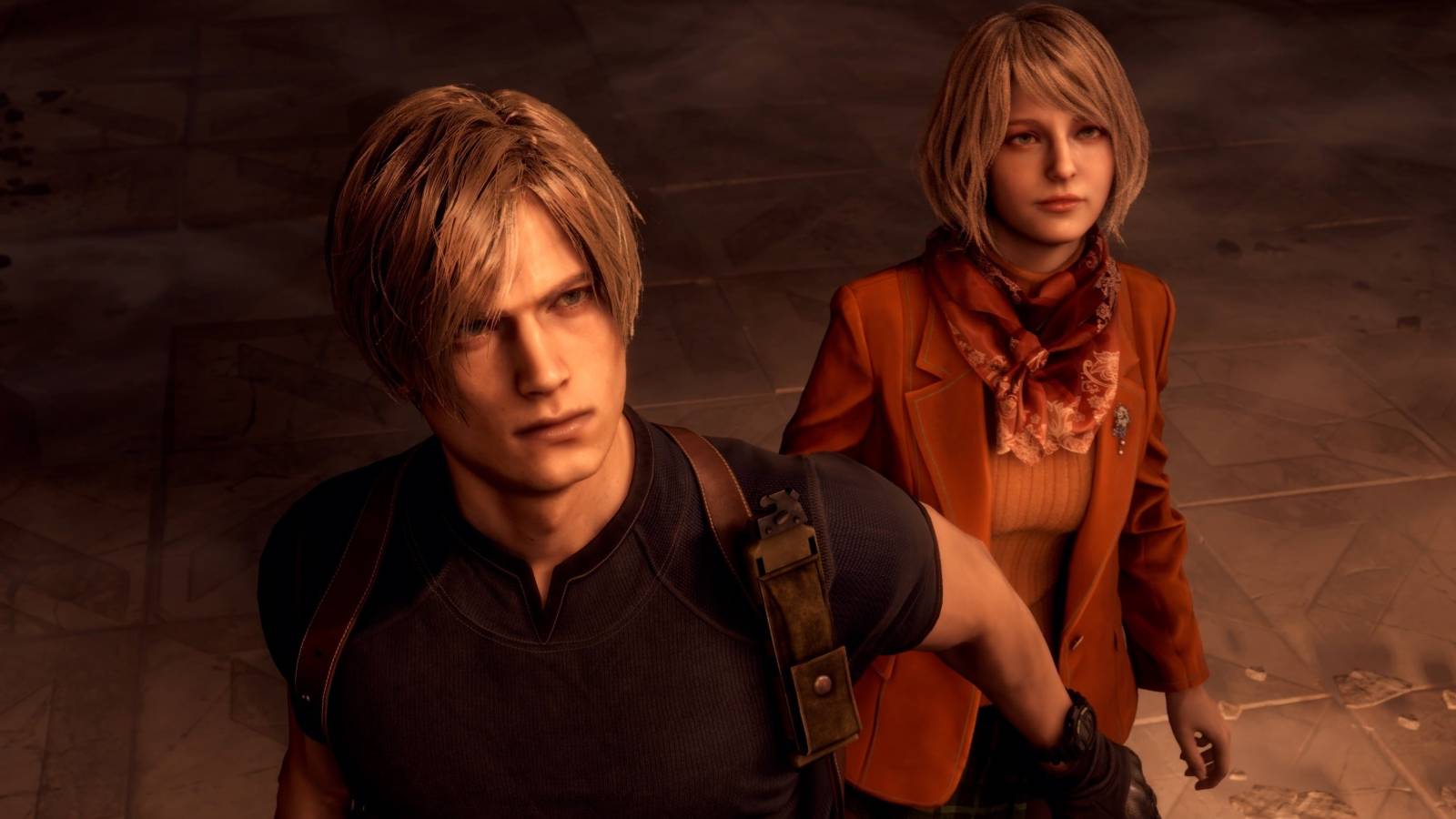 Leon and Ashley Resident Evil 4 remake