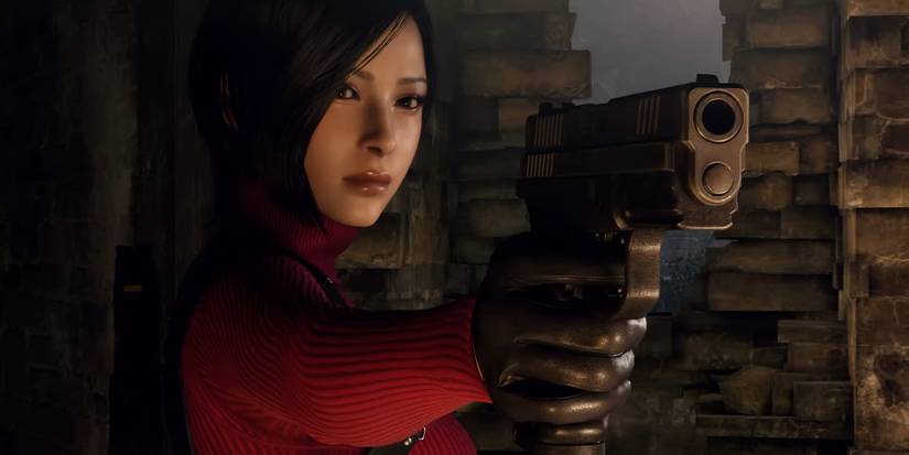 resident evil 4 remake separate ways ada aiming gun