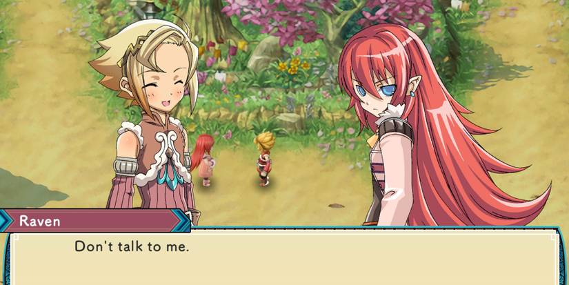 Raven and Micah talking in Rune Factory 3: Special.