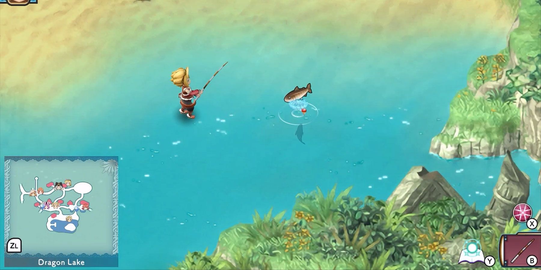Fishing in Rune Factory 3: Special