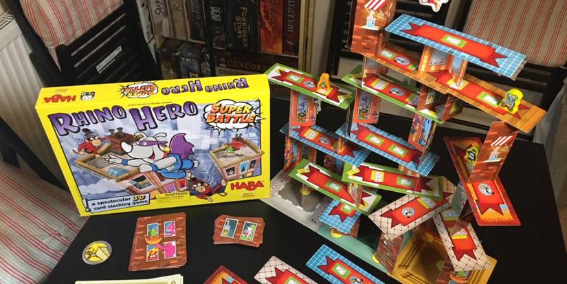 Rhino Hero box and pieces 