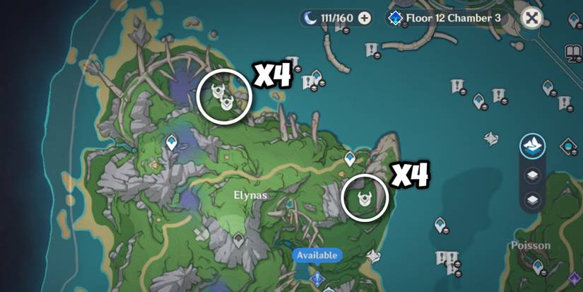 romaritime flower location Genshin Impact north of elynas