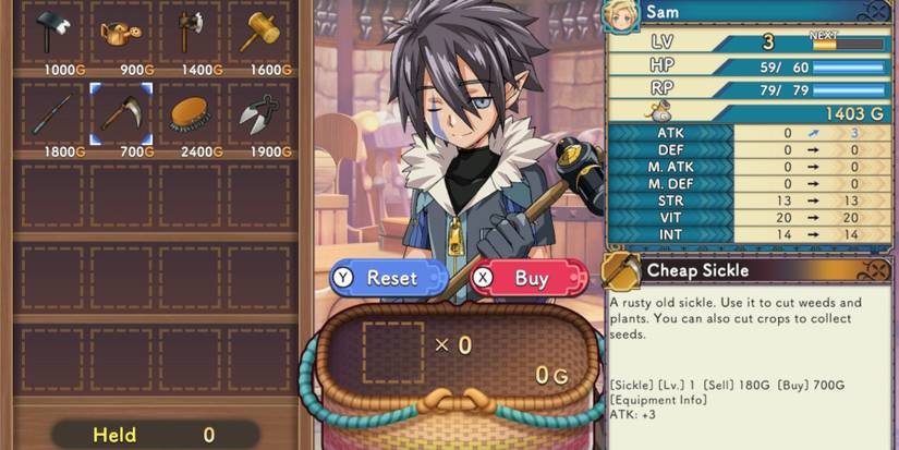 Tool Upgrading Guide For Rune Factory 3