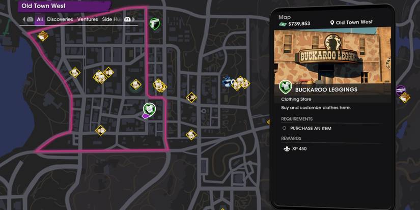 Buckaroo Leggings Map in Saints Row