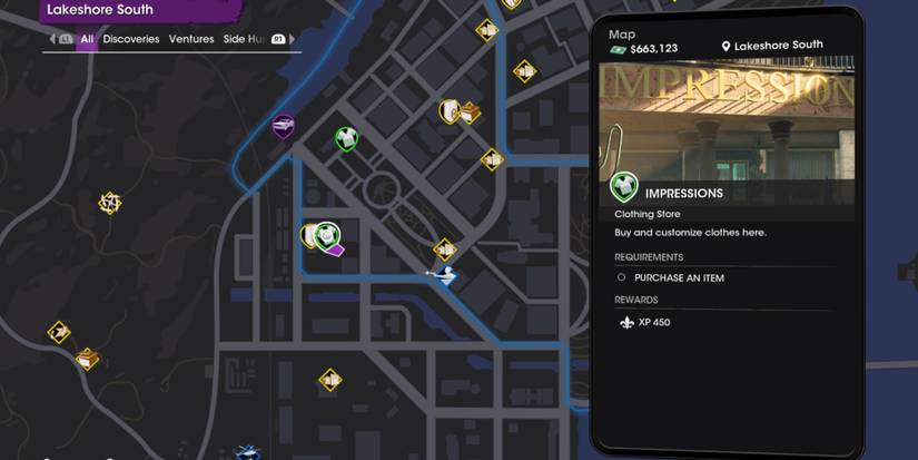 Impressions Map in Saints Row.