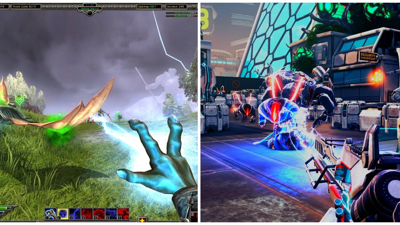 Savage 2: A Tortured Soul and Sanctum 2 first-person images