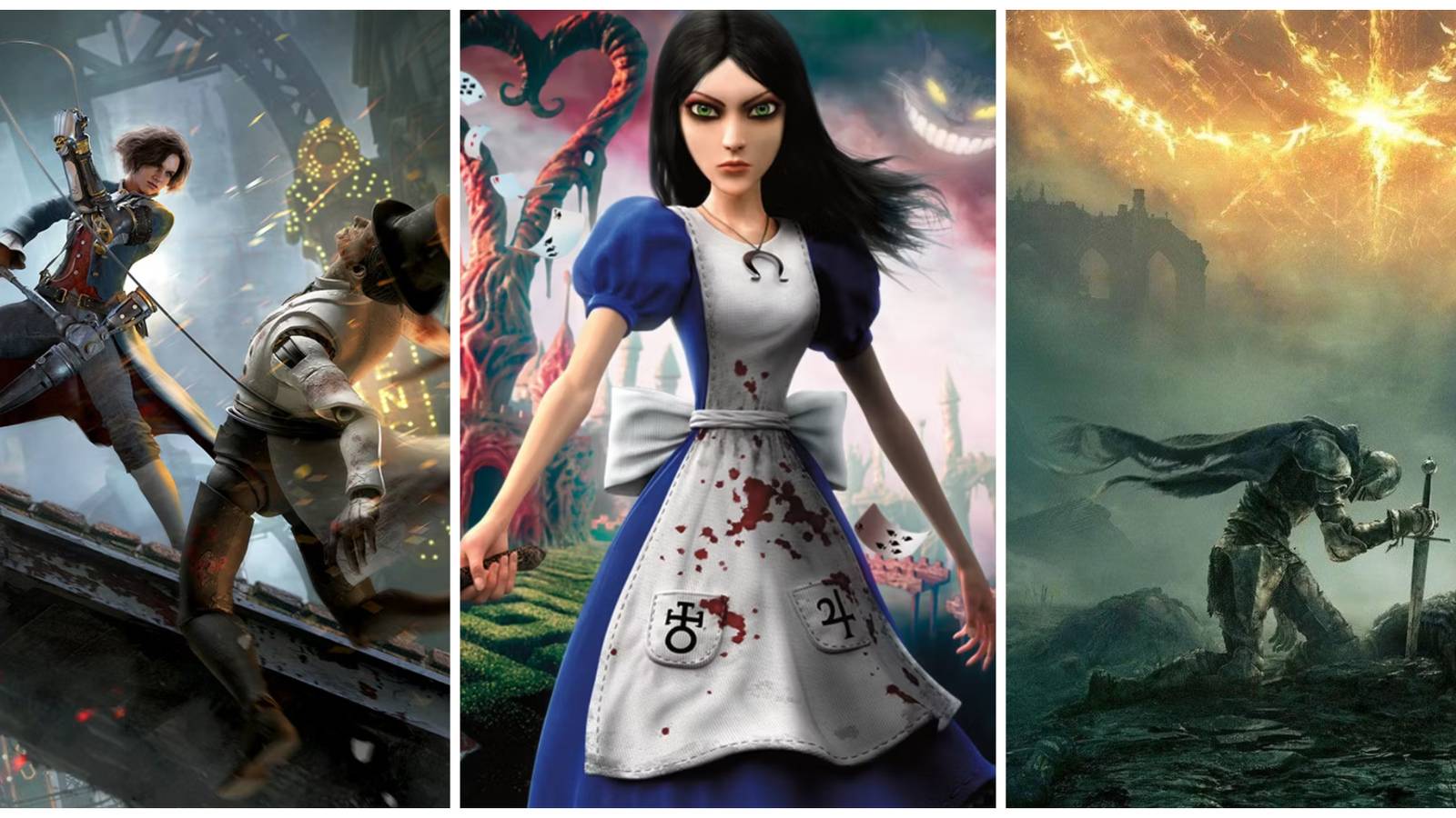 Lies Of P, Alice: Madness Returns, Elden Ring