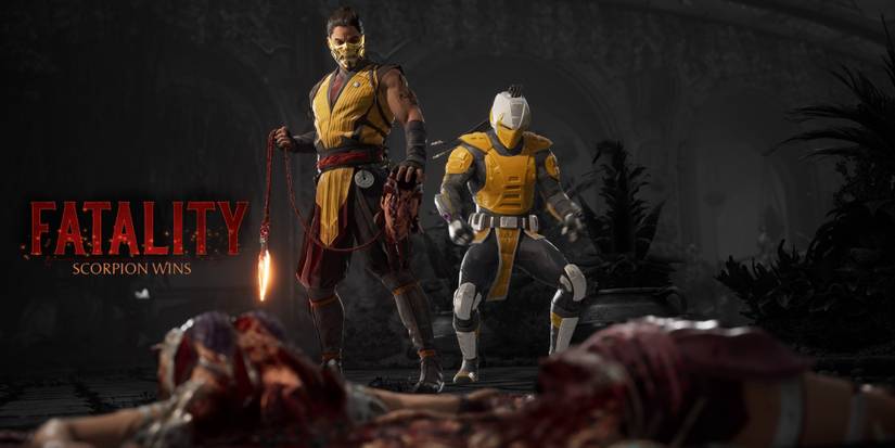 Scorpion and Cyrax victory screen