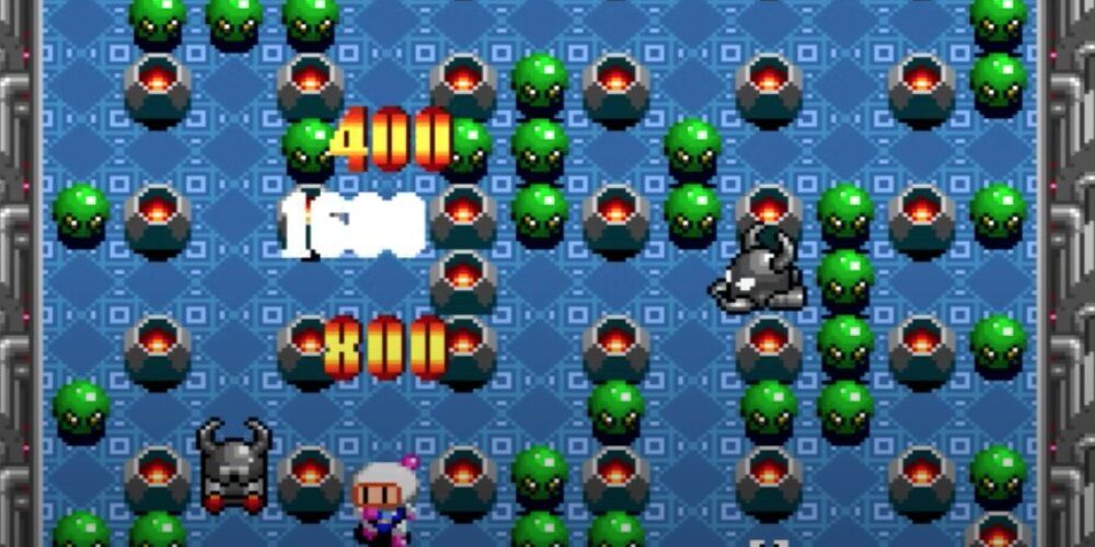 Bomberman Running Around A Maze