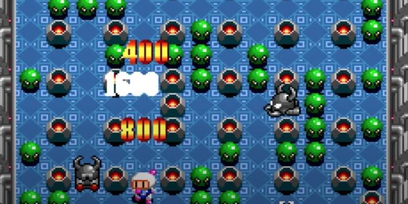 Bomberman Running Around A Maze