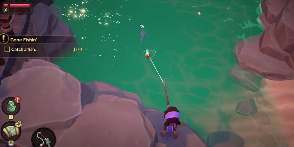 Player Fishing In Fae Farm