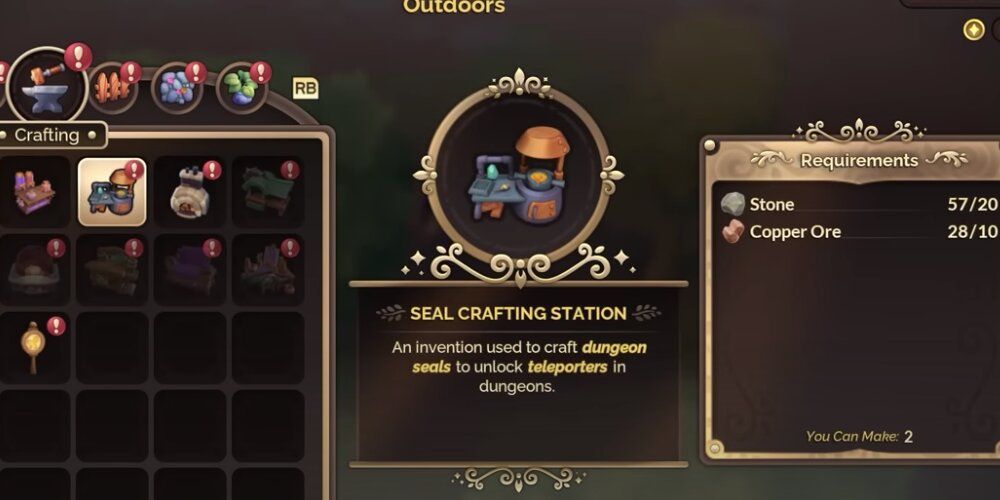 Seal Crafting Station