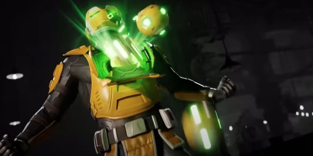 Cyrax Firing Bombs Out From His Chest