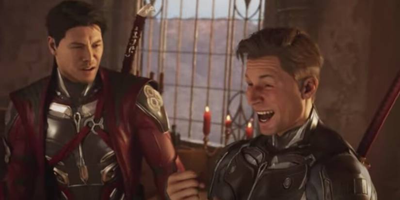 Johnny Laughing With Kenshi