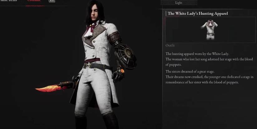 Pinnochio Wearing The White Lady's Hunting Apparel