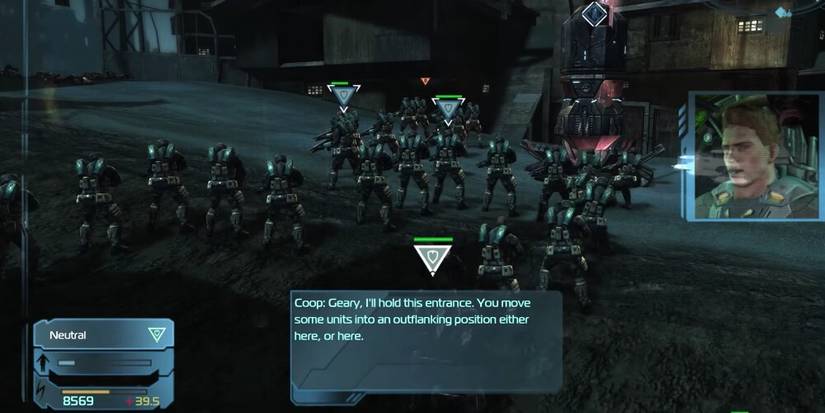 Captain Talking To The Player With Soldiers In The Background