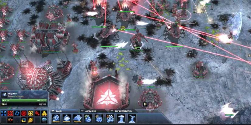 Cybran Base Being Attacked In Supreme Commander 2