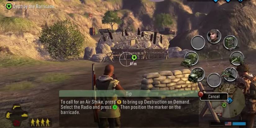 Player Using An Equipment Wheel To Choose What To Call In