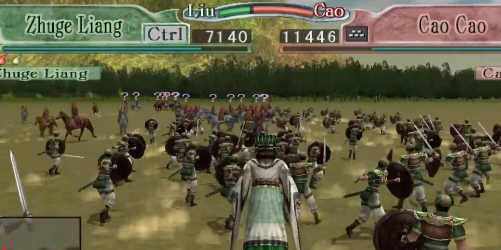 Zhuge Liang Leading Troops Into Battle