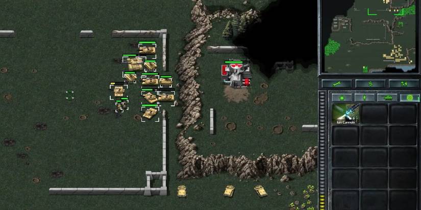 Multiple Tanks Aiming At A Defencless Base