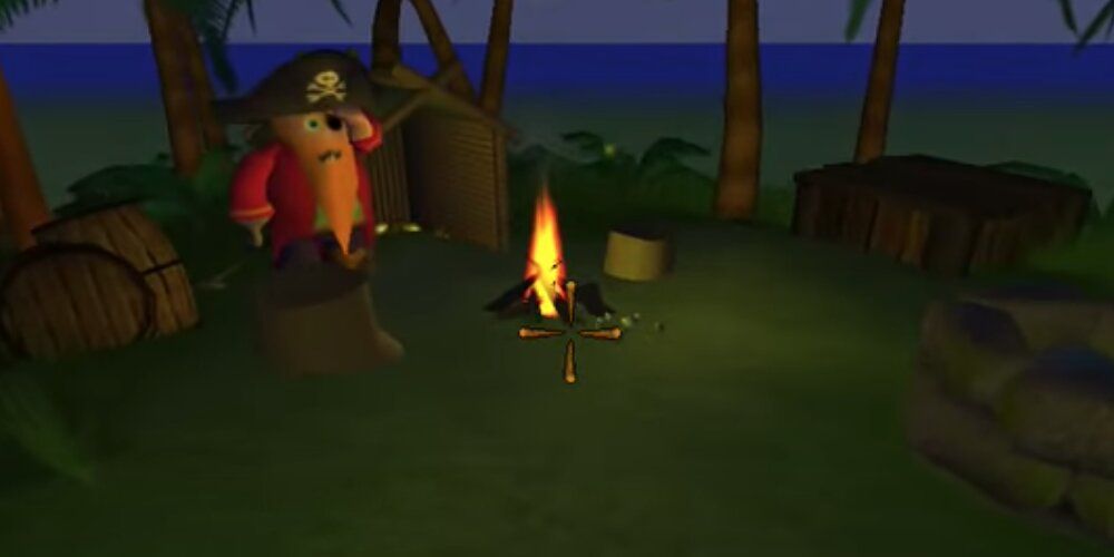 Pirate By A Campfire In Stranded II