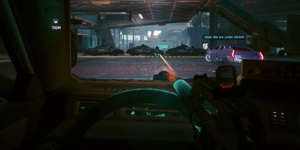 V Shooting At Police While Driving in Cyberpunk 2077: Phantom Liberty 