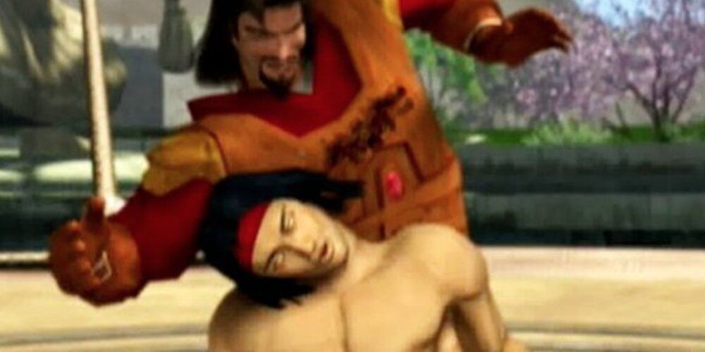 Shang Tsung Snapping Liu Kang's Neck
