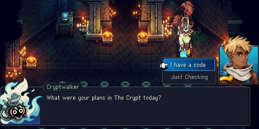 Sea of Stars - using a code in the Crypt