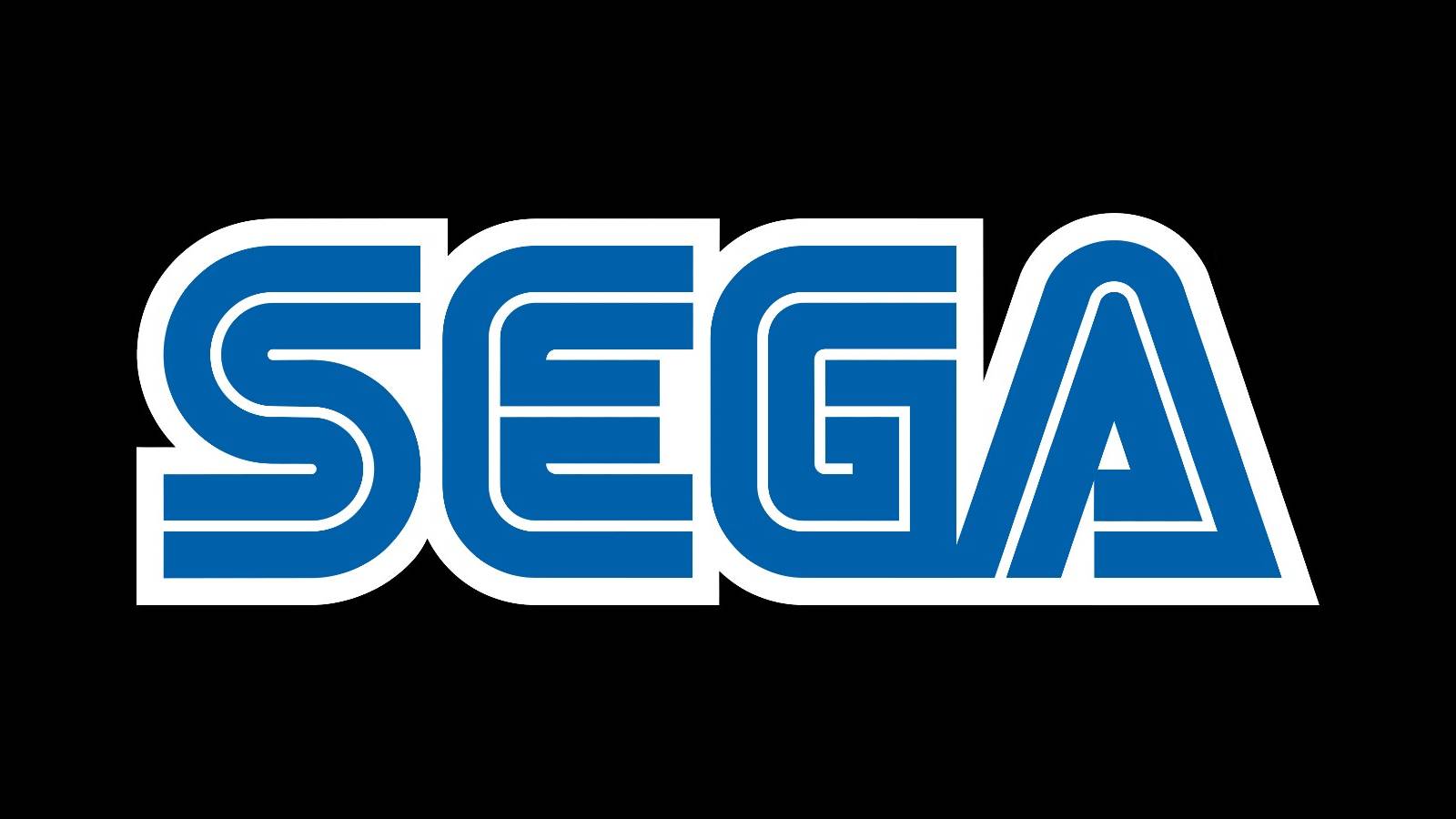 sega logo black background