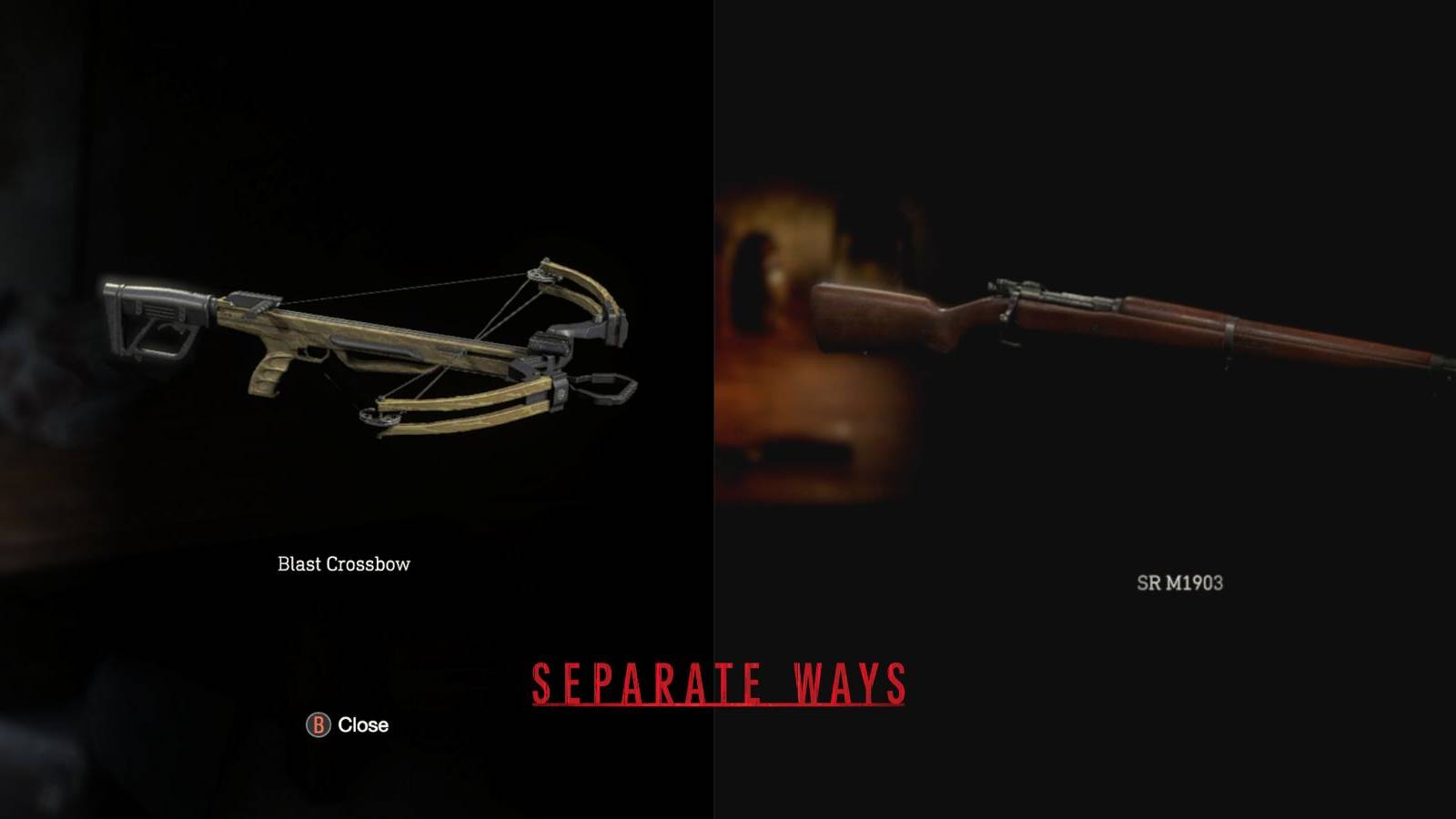 image showing two guns from the separate ways dlc.