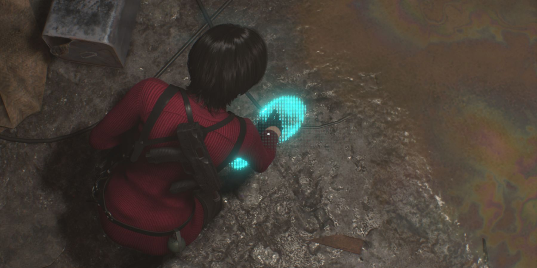 image showing how to use ada's iris device in the separate ways dlc.