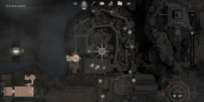 image showing separate ways map of castle in chapter 4 with all treasure locations.