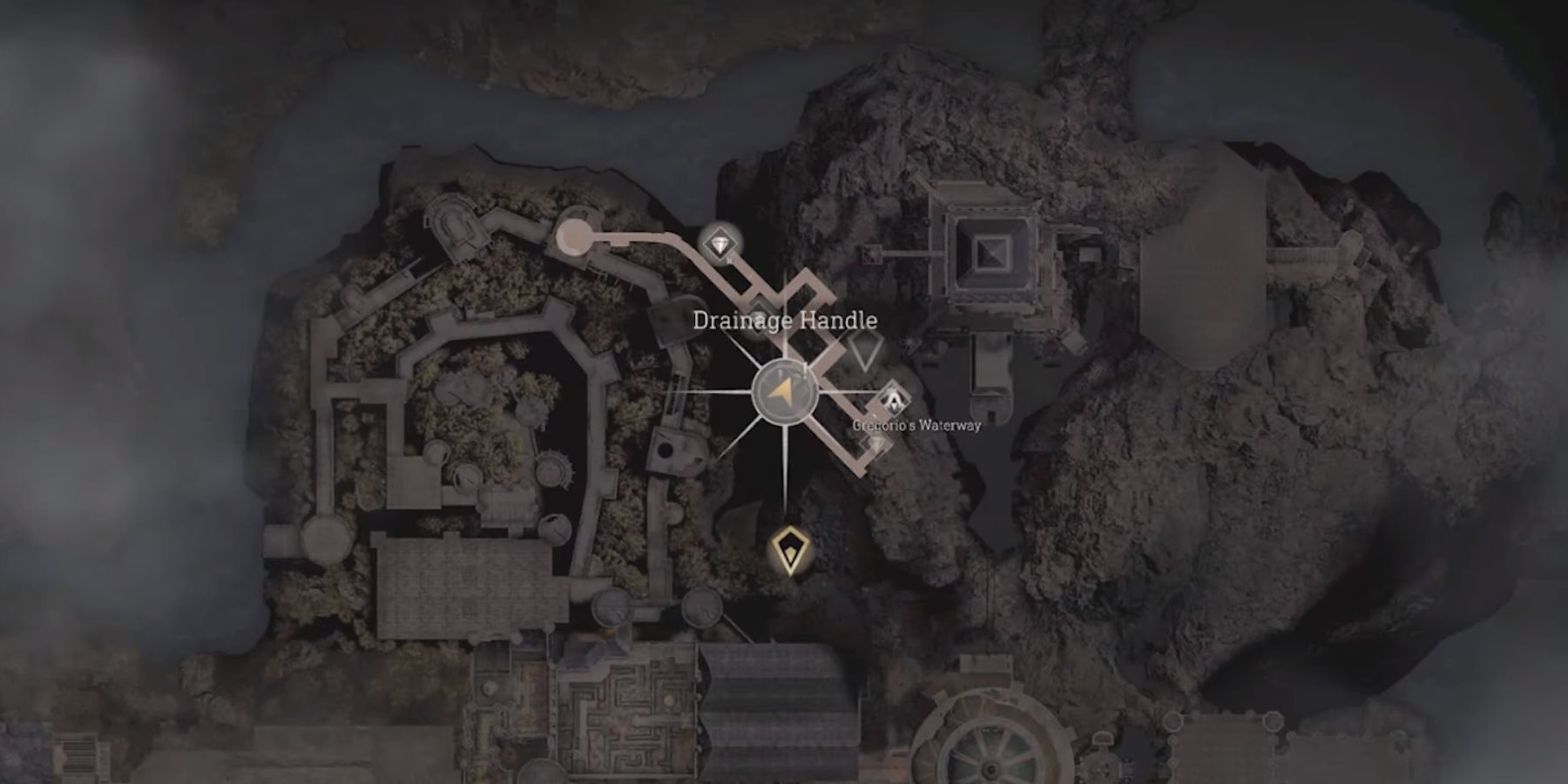 image showing the treasure locations in chapter five of separate ways.