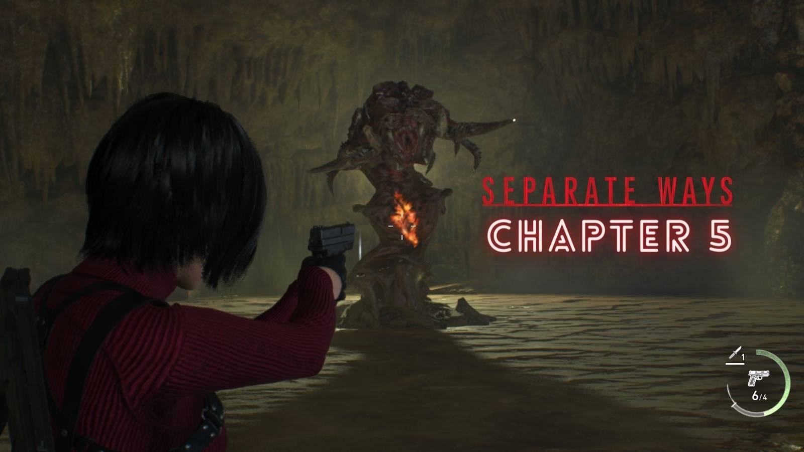image showing the boss fight in chapter five of separate ways.