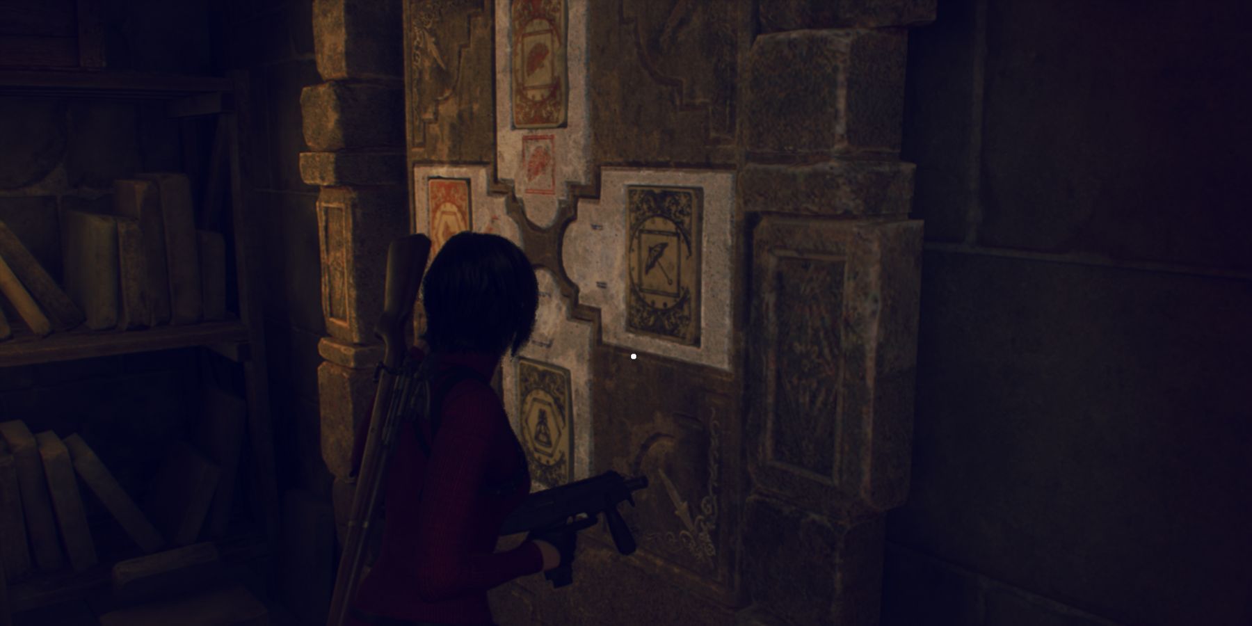 Resident Evil 4 Wall with Four Slots puzzle solution in Bindery