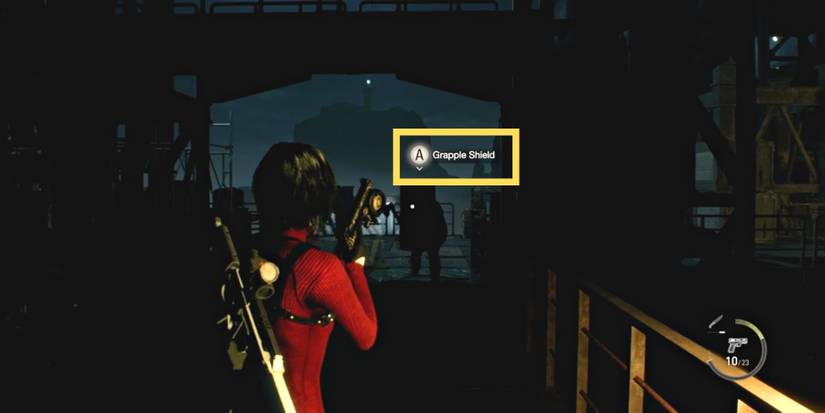 image showing the shield grapple prompt in separate ways.