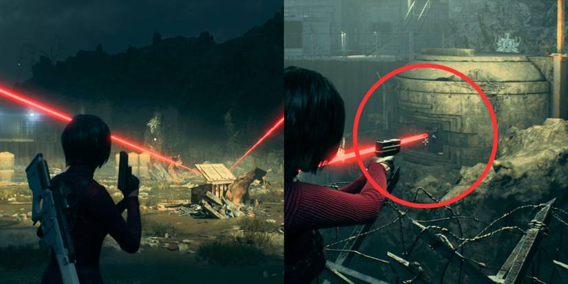 image showing turrets in chapter 6 of separate ways resident evil 4